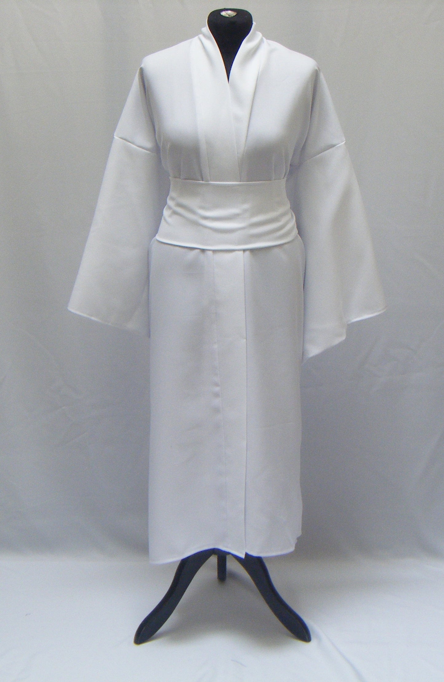 Kimono long uni blanc