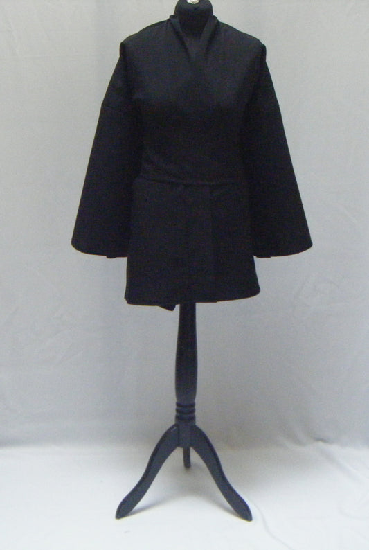 Kimono court uni noir