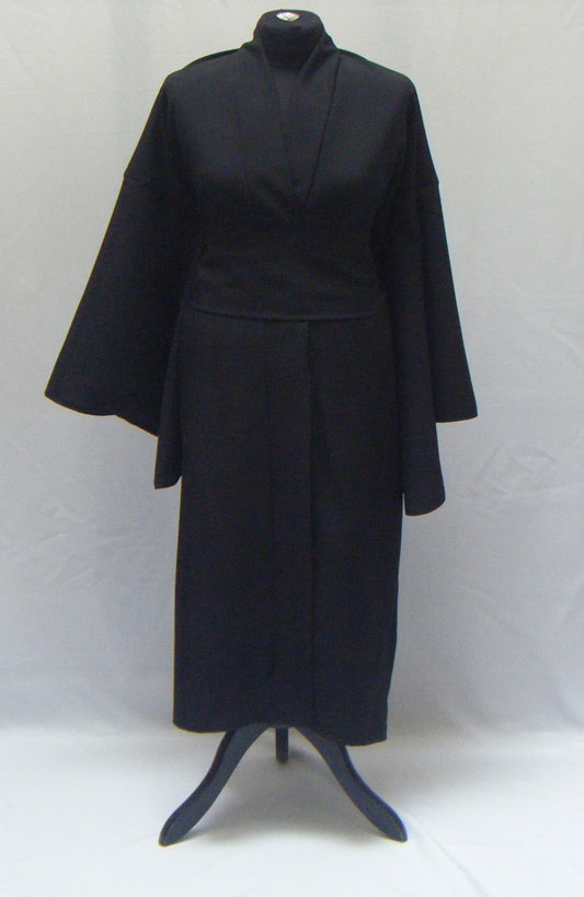 Kimono long uni noir