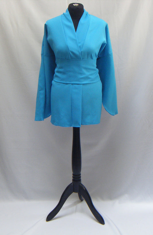 [PROMO] Kimono court bleu turquoise