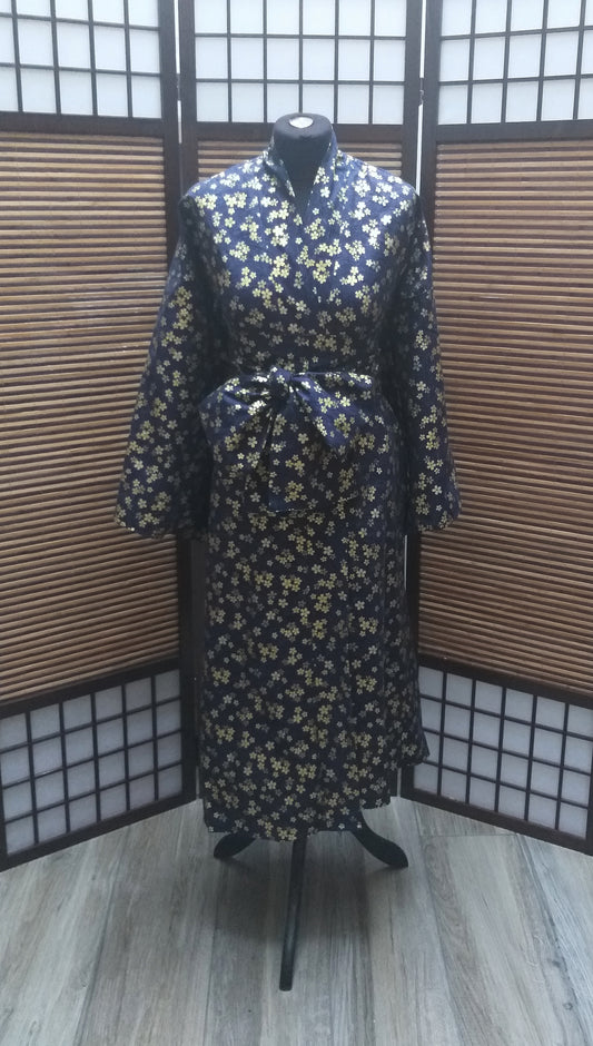 Kimono long cherry gold