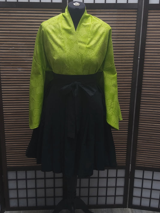 Kimono veste scalles vert